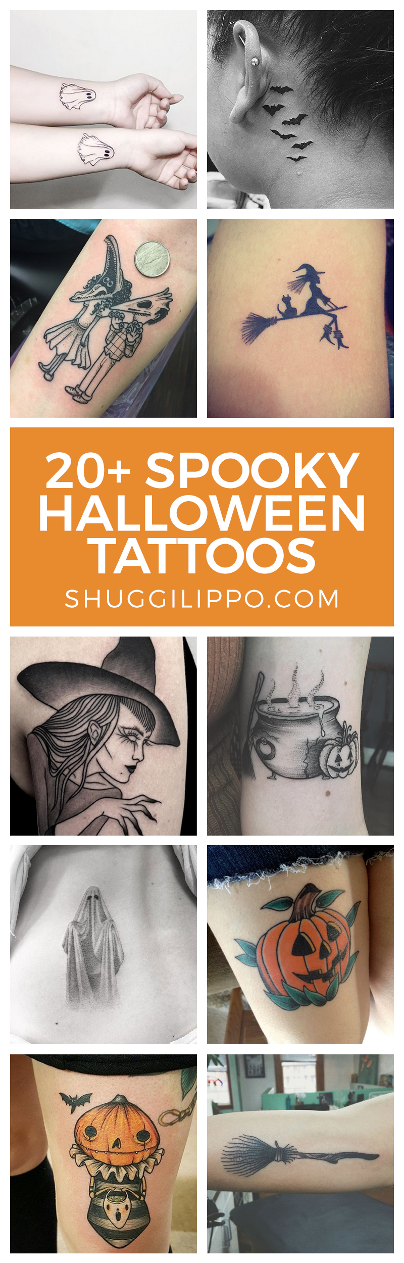 I love Halloween and I love tattoos. These 21 halloween tattoos are total inspiration for if I ever get up the guts to get my love for Halloween tattooed on my body.